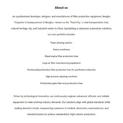 Bengbu Tongchen Automation Technology Co., ltd fabriek productielijn