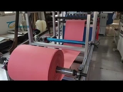 Vijflaags materiaal snijden en plooien productielijn
