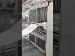 Hoog efficiënte vouwfilter met glazen vezel klemservo mes filter pleatmachine
