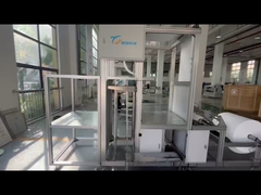 Papier vouwmachine met scheidingswanden