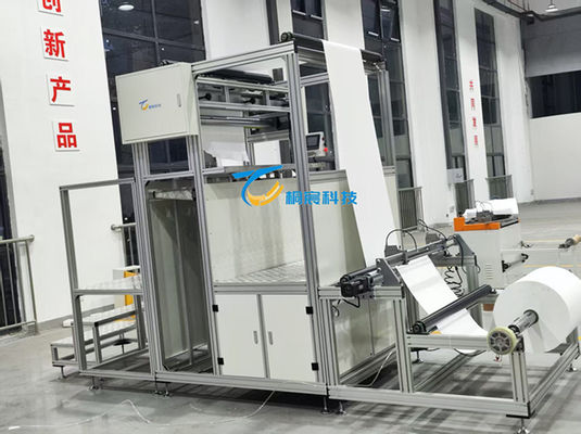 PLC-besturing Glasvezel pleatmachine Gevouwen papier productielijn 220V