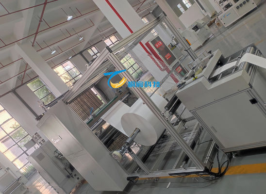 Servo aangedreven glasvezel pleatmachine Intelligente luchtfilter productielijn 223V
