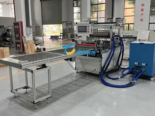 Full Auto Filter Production Equipment Glueing HEPA Pleating Machine 50HZ