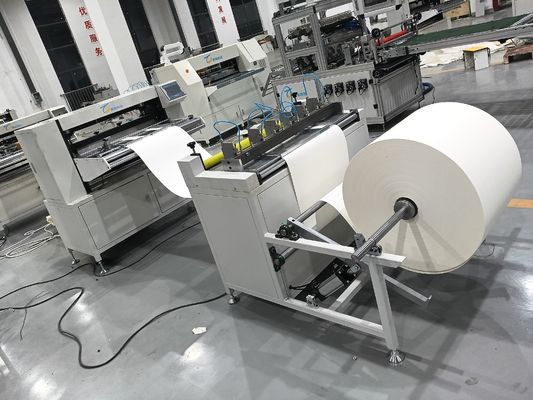 Glasvezel ontwikkelmachine en snijmachine op maat voor de productie van glasvezel gevouwen papier
