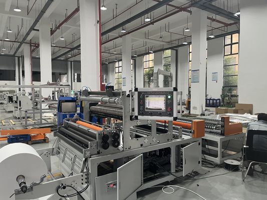 Efficiënte Siemens PLC-uitgeruste trommel vouwmachine papierverwerking rolluchtfilter vouwmachine