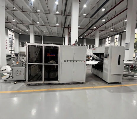 300 mm plooihoogte Hoogtemperatuurbestendige glasvezel Filterpapier vouwproductielijn