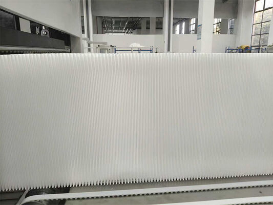 300 mm plooihoogte Hoogtemperatuurbestendige glasvezel Filterpapier vouwproductielijn