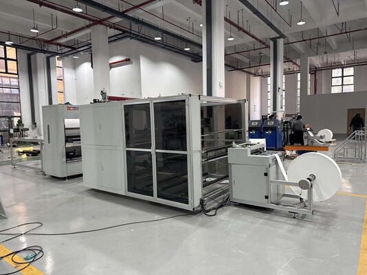 PLC-gestuurde modulaire glasvezelfilter vouwproductielijn voor industriële ventilatiesystemen met flexibele aanpassing