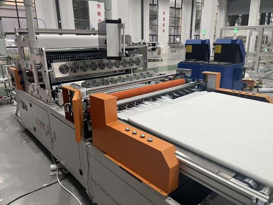 Productielijn voor het pleiten en lijmen van HEPA-minifilters - opvouwhoogte 300 mm