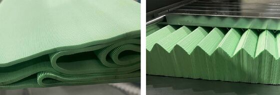 High Speed Fully Automatic Knife Tape Pleating Machine voor Filter Media Productie Lijn