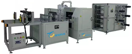 Stabiele zware servo-aangedreven productielijn voor het vouwen van filterpapier van meerdere materialen en meerdere lagen