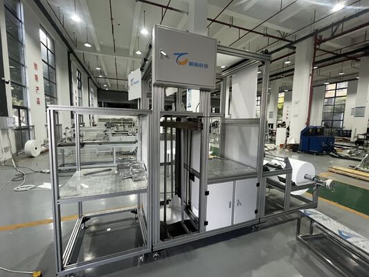 Automatische vouwproductielijn voor HEPA-filterpapier van glasvezel met aluminiumfolie-scheidingswanden