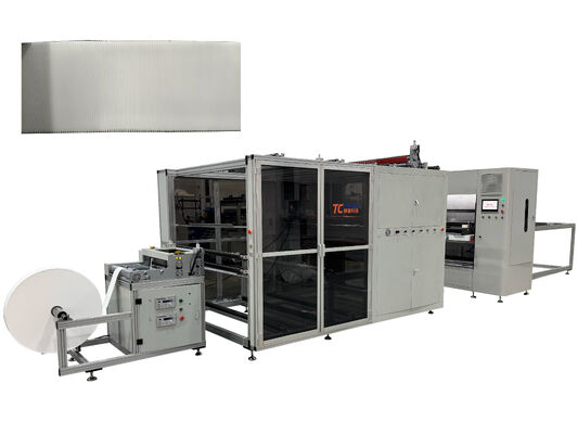300 mm vouwhoogte volautomatische hogetemperatuur glasvezel vouwpapierproductielijn