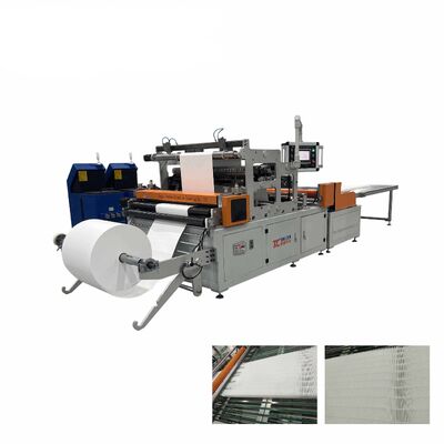 300mm Folding Height Fiberglass HEPA Mini Filter Pleating and Gluing Production Line